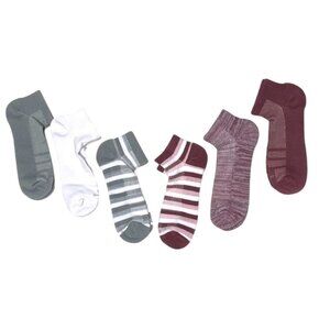 Tommie Copper 6pk SnugStay Ankle Compression Sock X LARGE